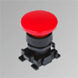 Red mushroom-head push button ø40