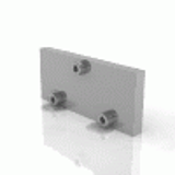 Closing plate for modular bases for valves series 70 1/8"