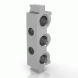 Terminal with OR for modular bases for valves series 70 1/4"